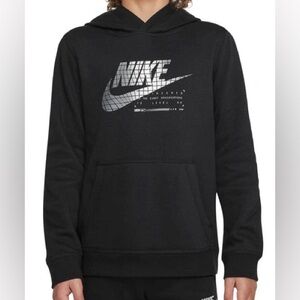 NIKE Kid’s Black Graphic Pullover Hoodie Size Small NWT Retails:$50